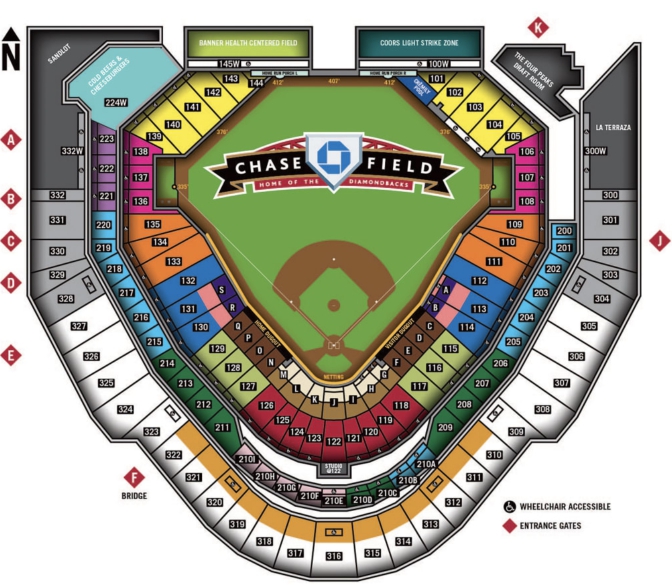 Chase Field Seating Chart