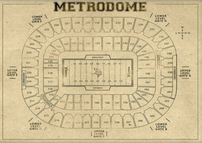 Metrodome Seating Chart