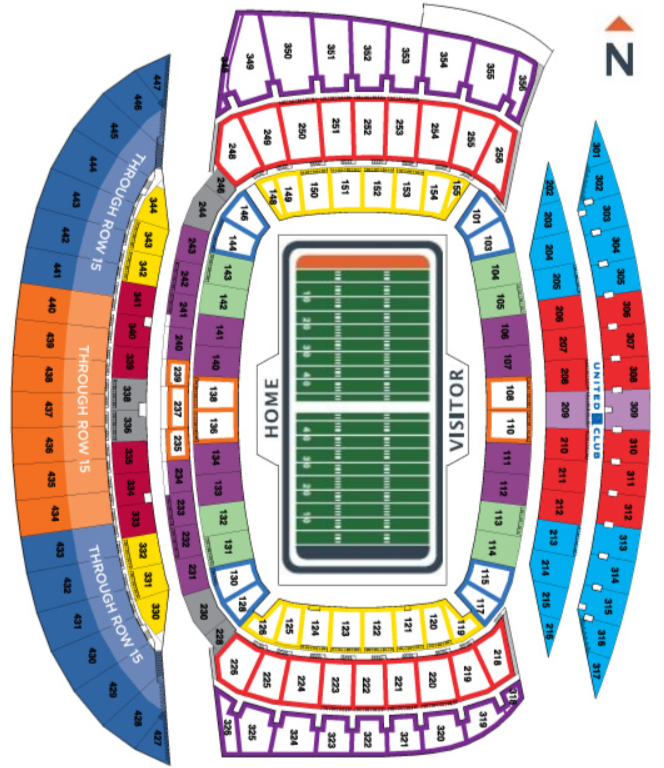 Seating Chart for Soldier Field