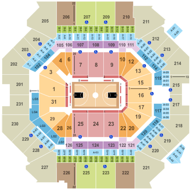 Seating Chart for Barclays Center 