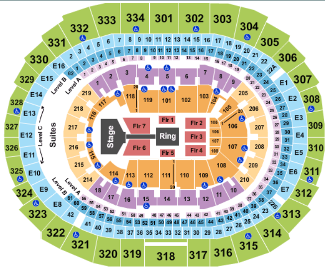 Lakers and Clippers: Crypto.com Arena seating chart