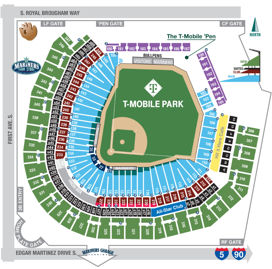 Mariners Seating Chart Updates: May 