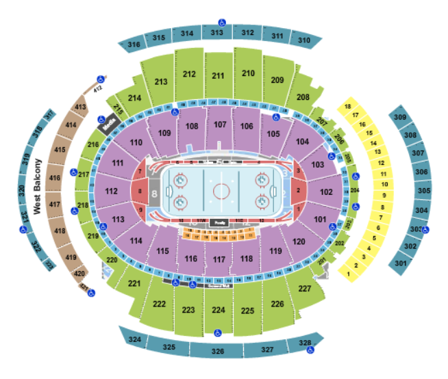 madison square garden seating chart